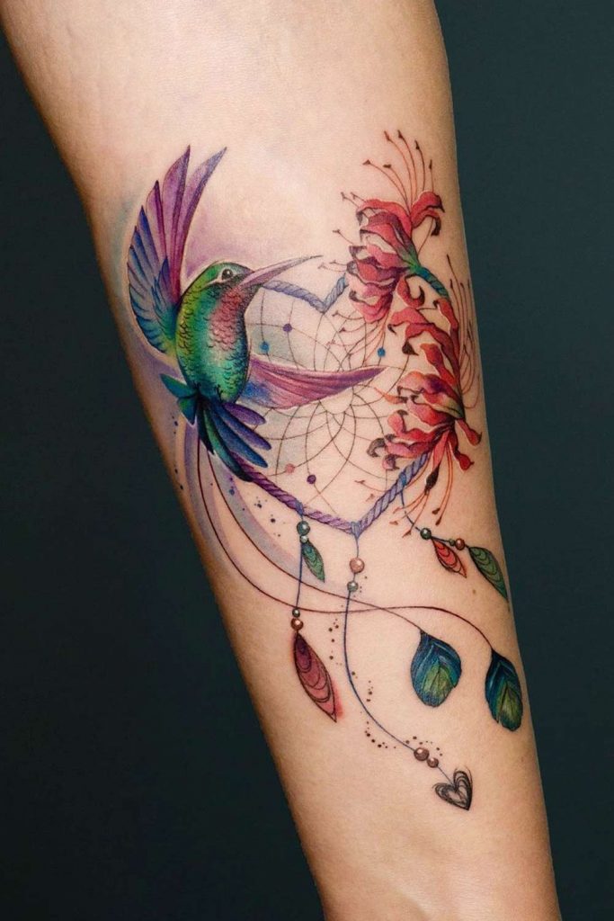 Dream Catcher with Calibri and Spider Lilies 
