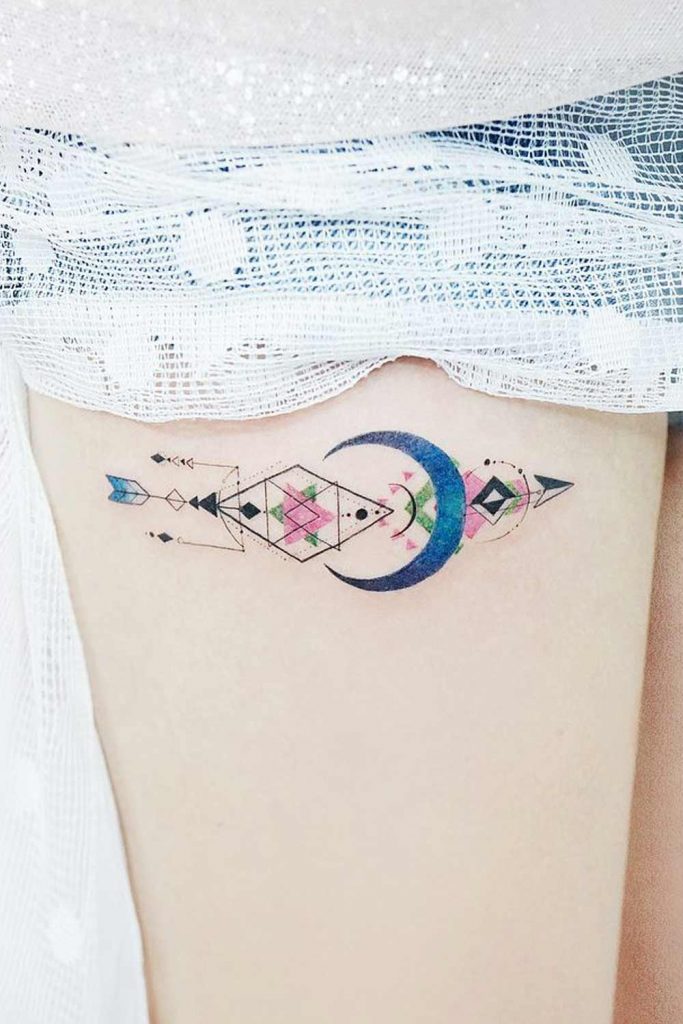 The Moonlit Arrow Tattoo