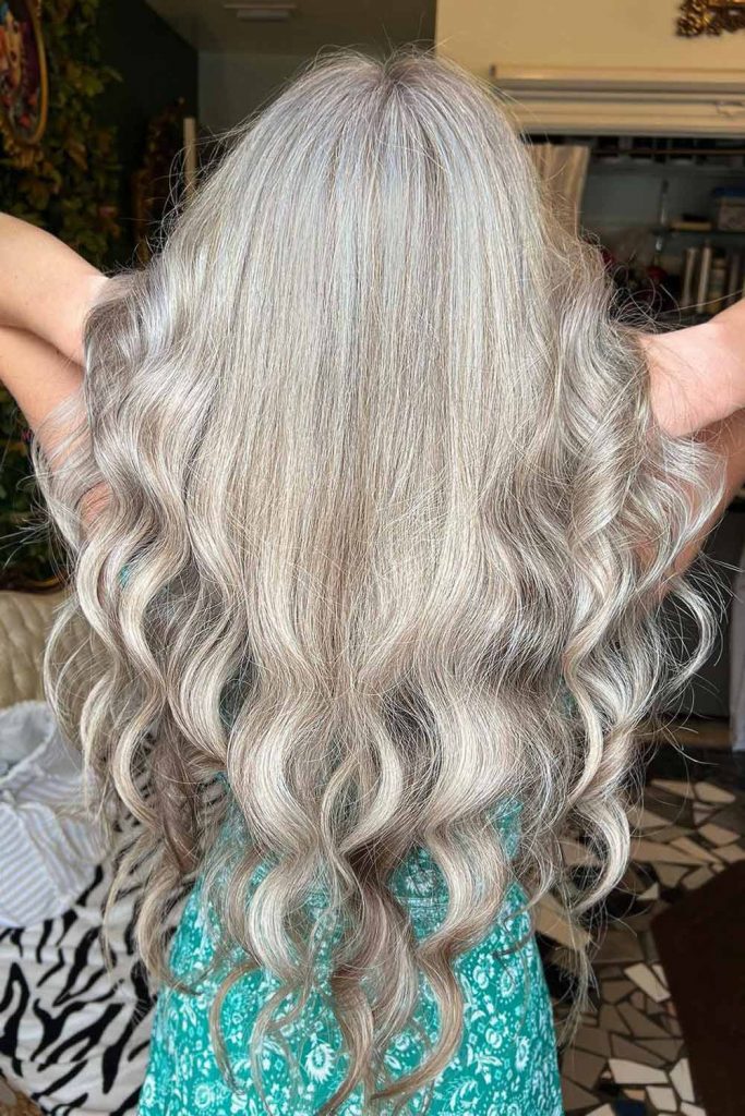 Ashy Blonde with Smoky Highlights