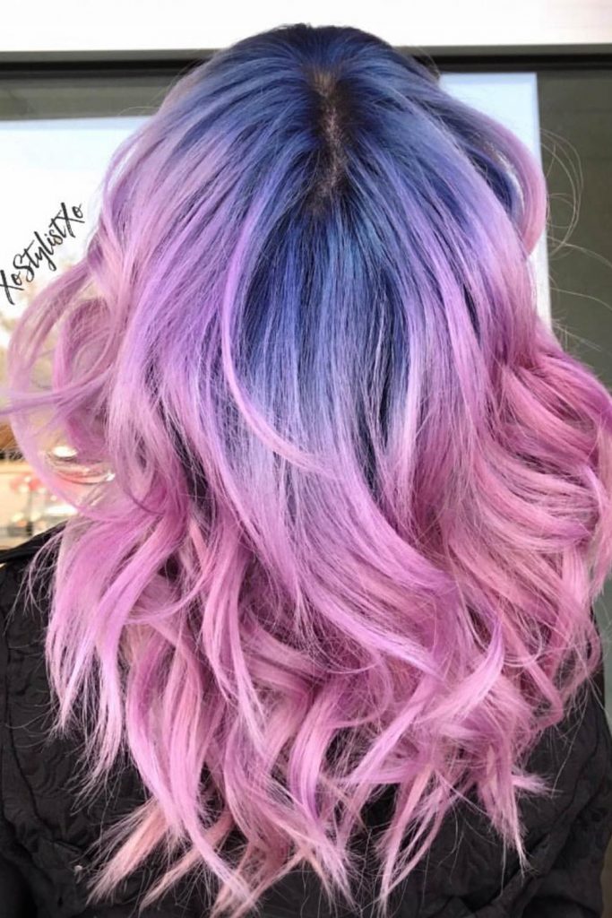 Cute Light Pink and Lavender Ombre