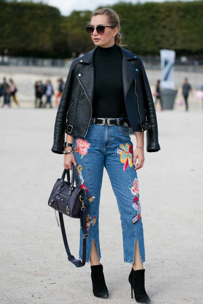 Jeans with Embroidery 