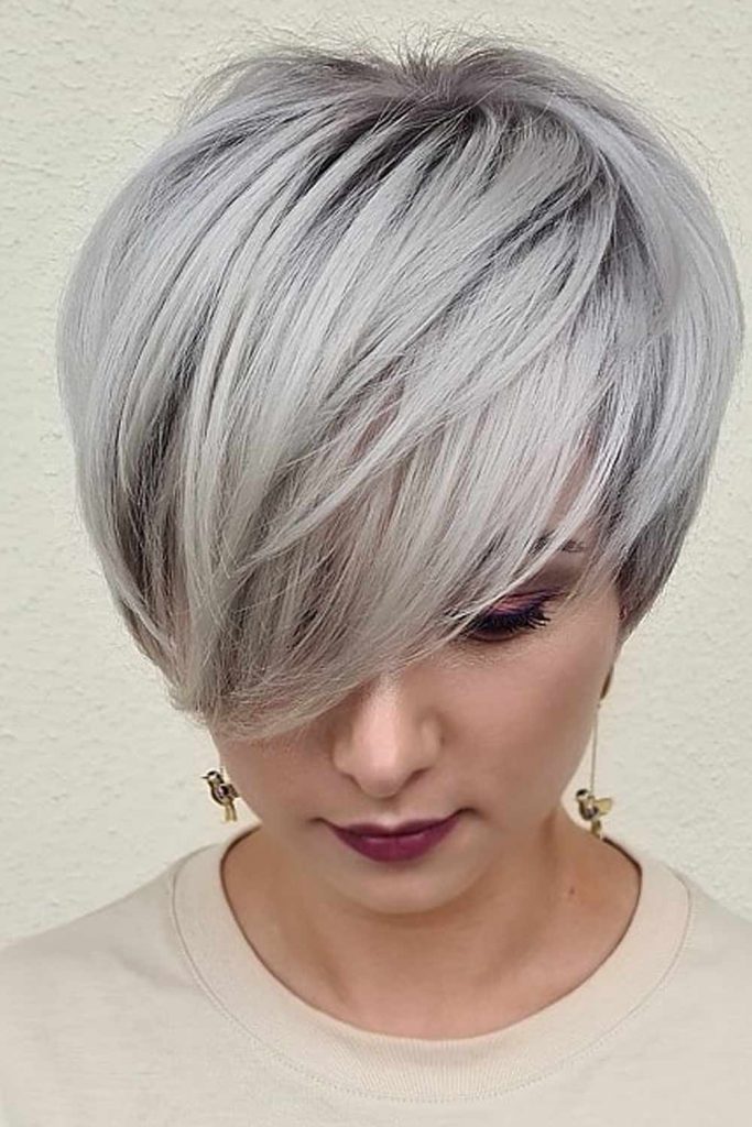 Layered Pixie with Side-Swept Bangs