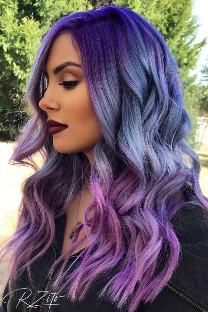 Blue and Purple Mix