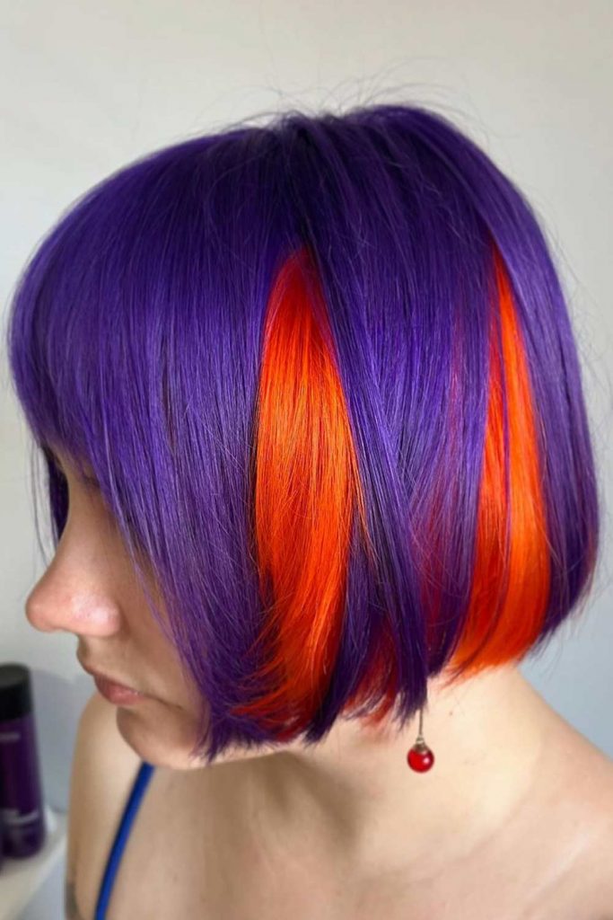 Two Toned Coloring with Purple and Orange
