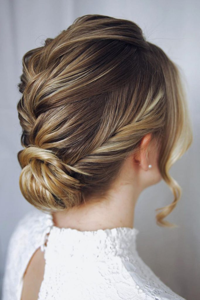Braided Mohawk and Low Bun