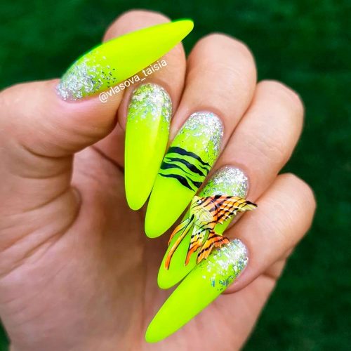 Neon Yellow-Green For Summer Pool Party