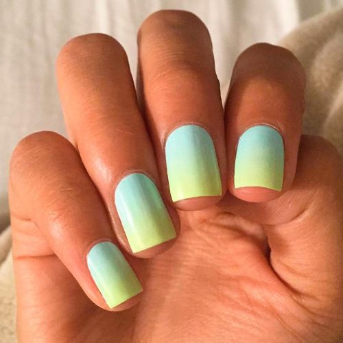 Soft Green Pastel Ombre