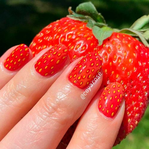 Strawberry Nail Art
