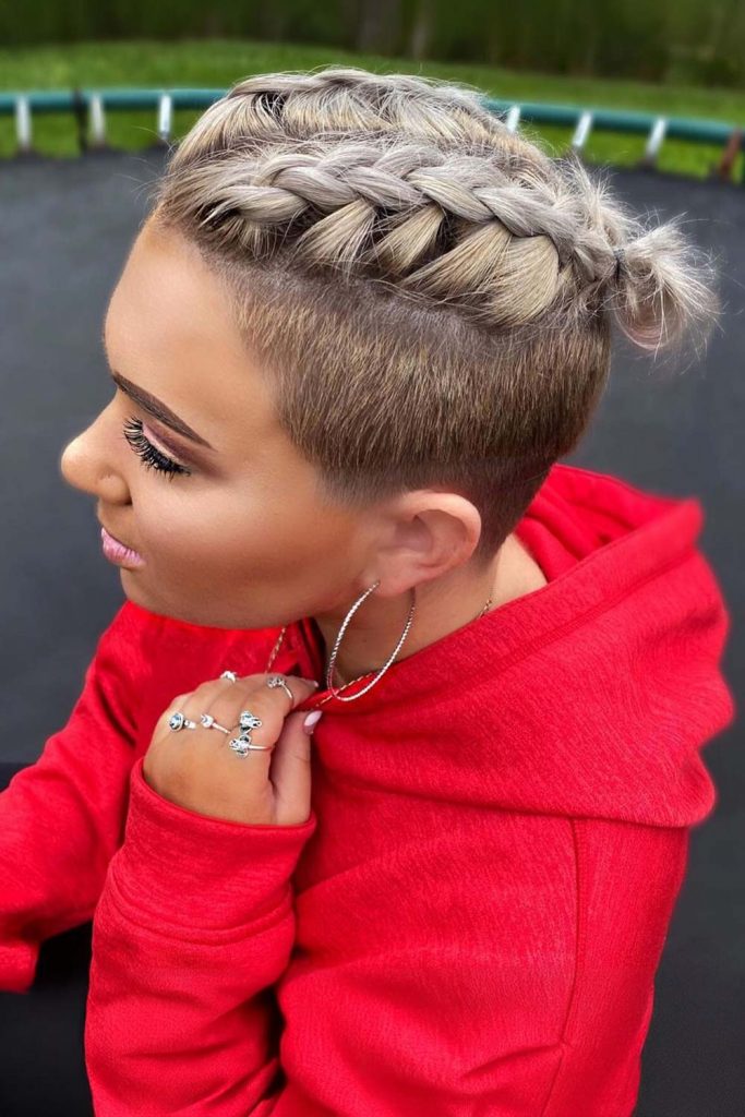 Easy Braided Style For Pixie-Undercut