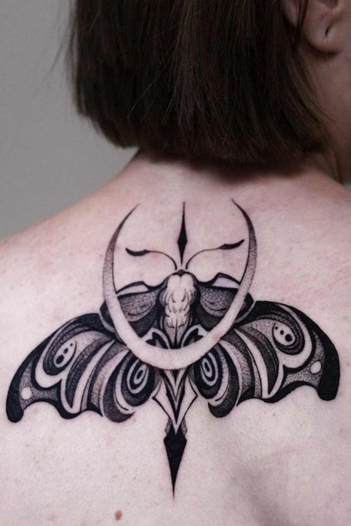 Lunar Moth Tattoo