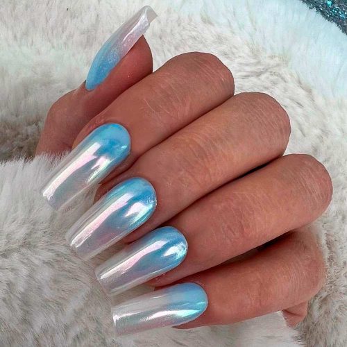Chrome Nails with Ombre