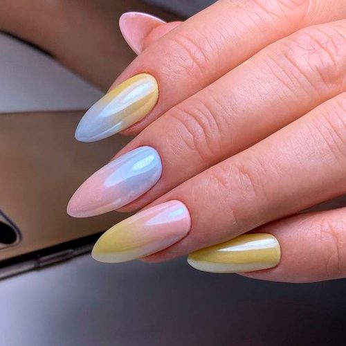 Chrome Nails with Ombre