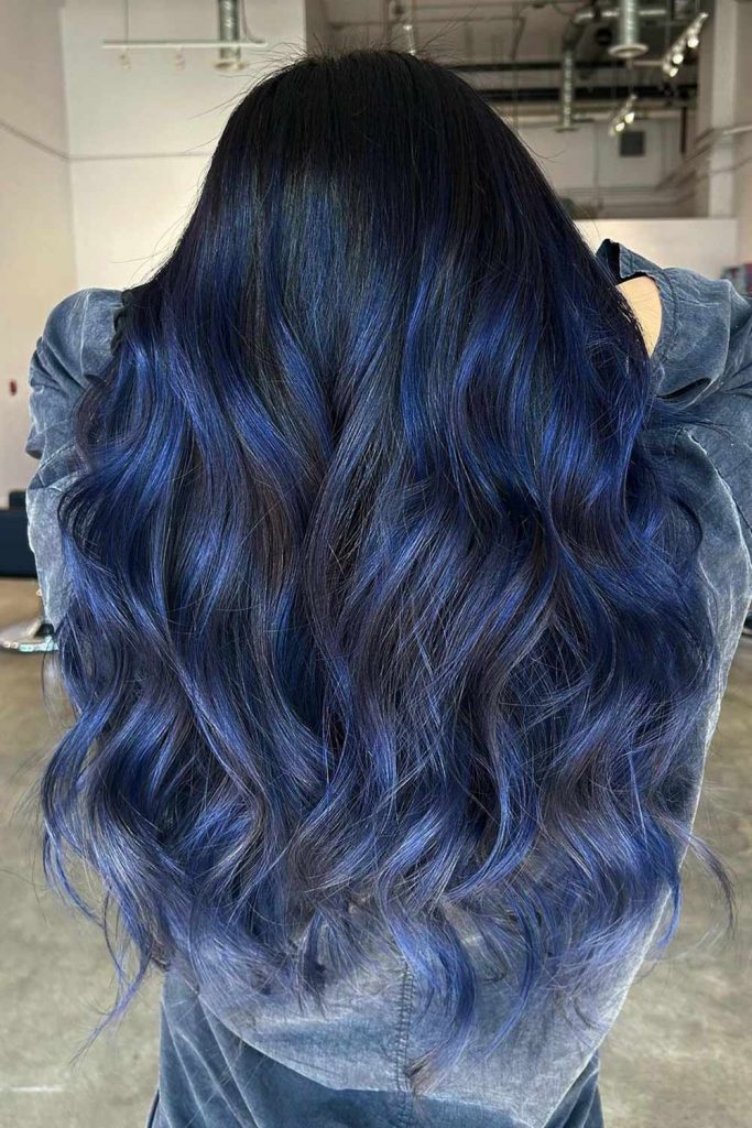 Blue Black Hair