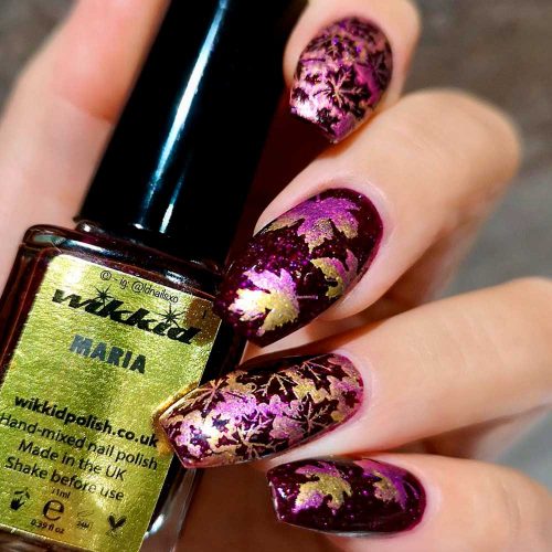 Fall Nail Designs Styled with Shimmer