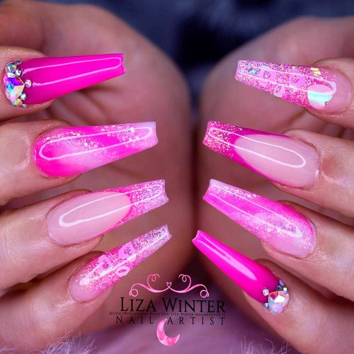 Barbiecore Nails