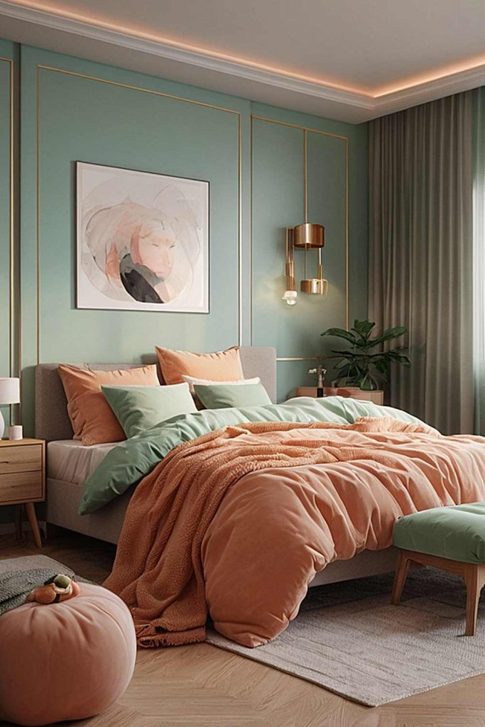 Mint and Peach Combo Color Palette