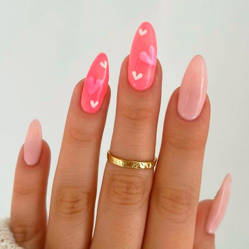 Charming Pink Coquette Nails