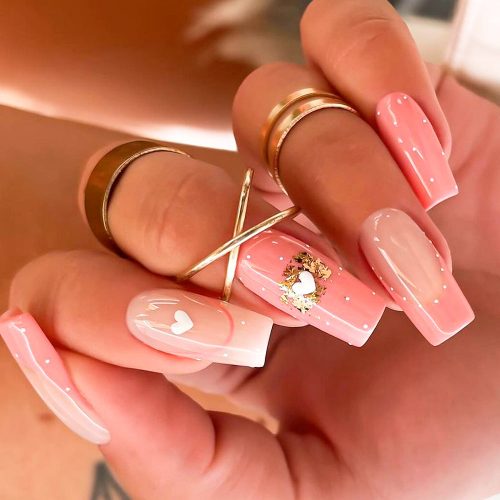 Charming Pink Coquette Nails