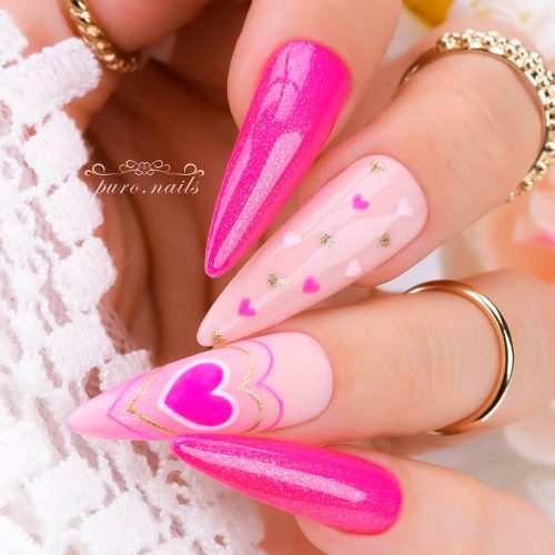 Charming Pink Coquette Nails