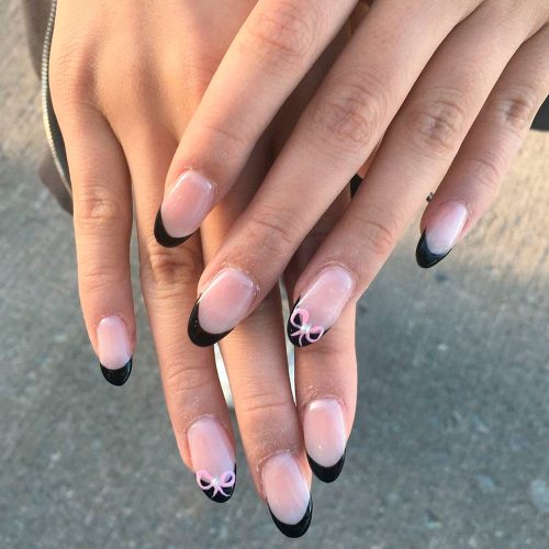 Coquette Manicure with Bows