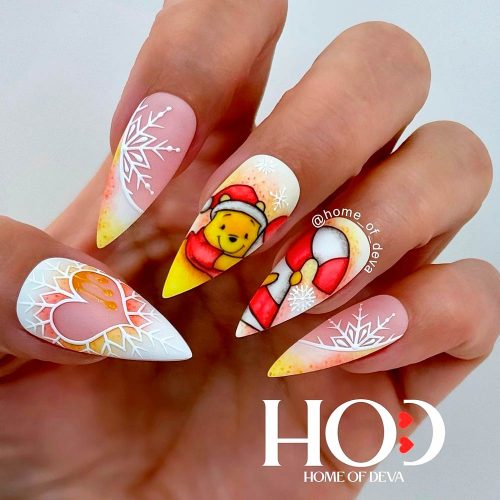 Adorable Winnie the Pooh Nails