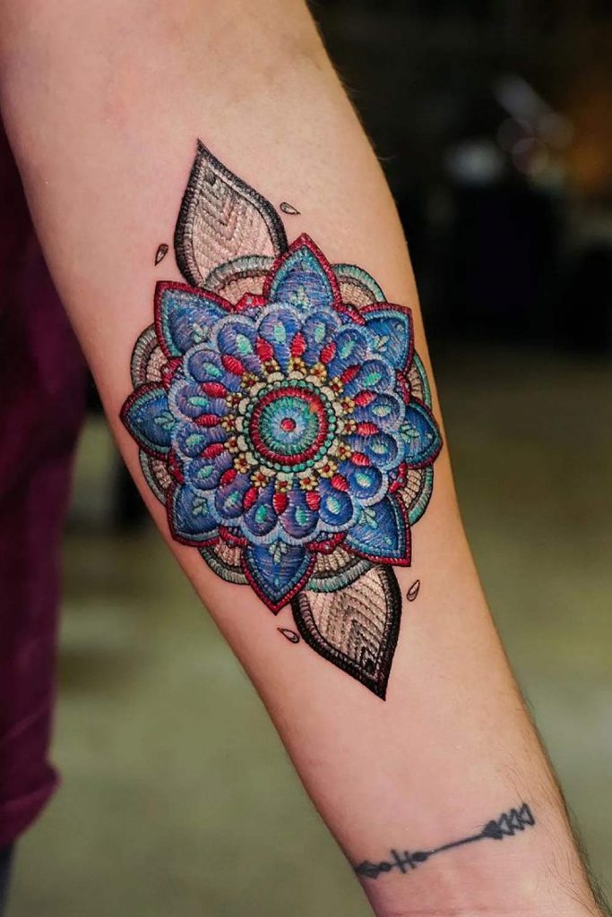 Mandala Embroidery Tattoo