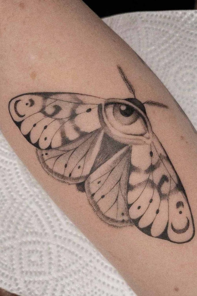 Moth with an Eye Tattoo