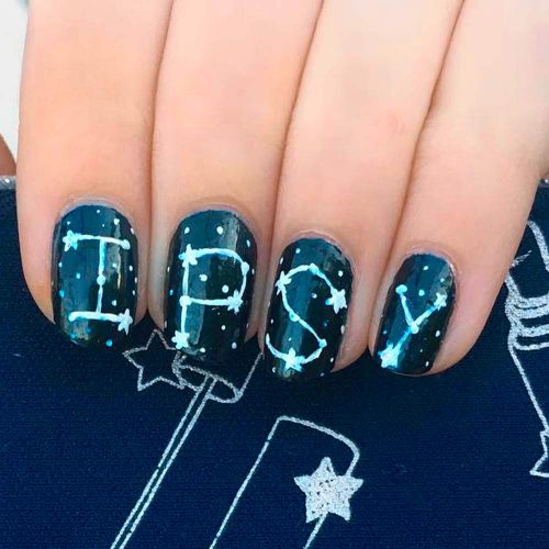 Galaxy Nails with Constellations