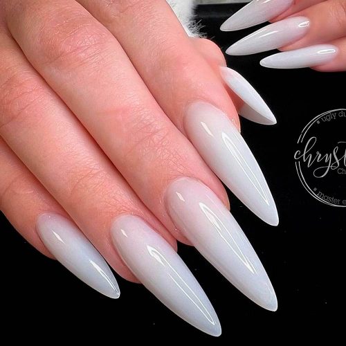 Beautiful Almond-Shaped Long Nails