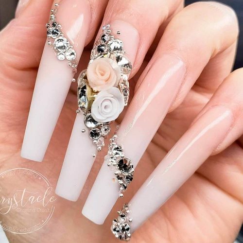 Coffin-Shaped Long Nails