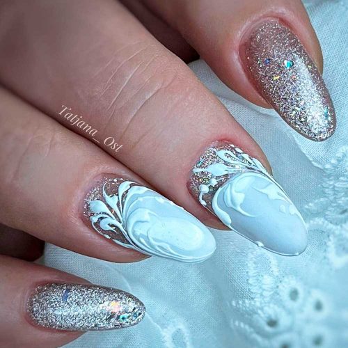 Stunning Oval-Shaped Long Nails