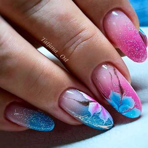 Stunning Oval-Shaped Long Nails