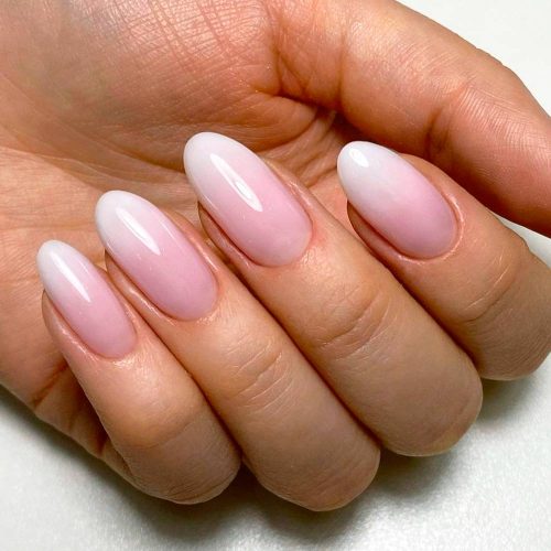 Oval Manicure for Medium-Length Nails