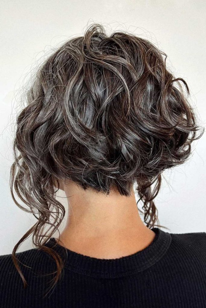 Stacked Short Cut with Long Front Locks