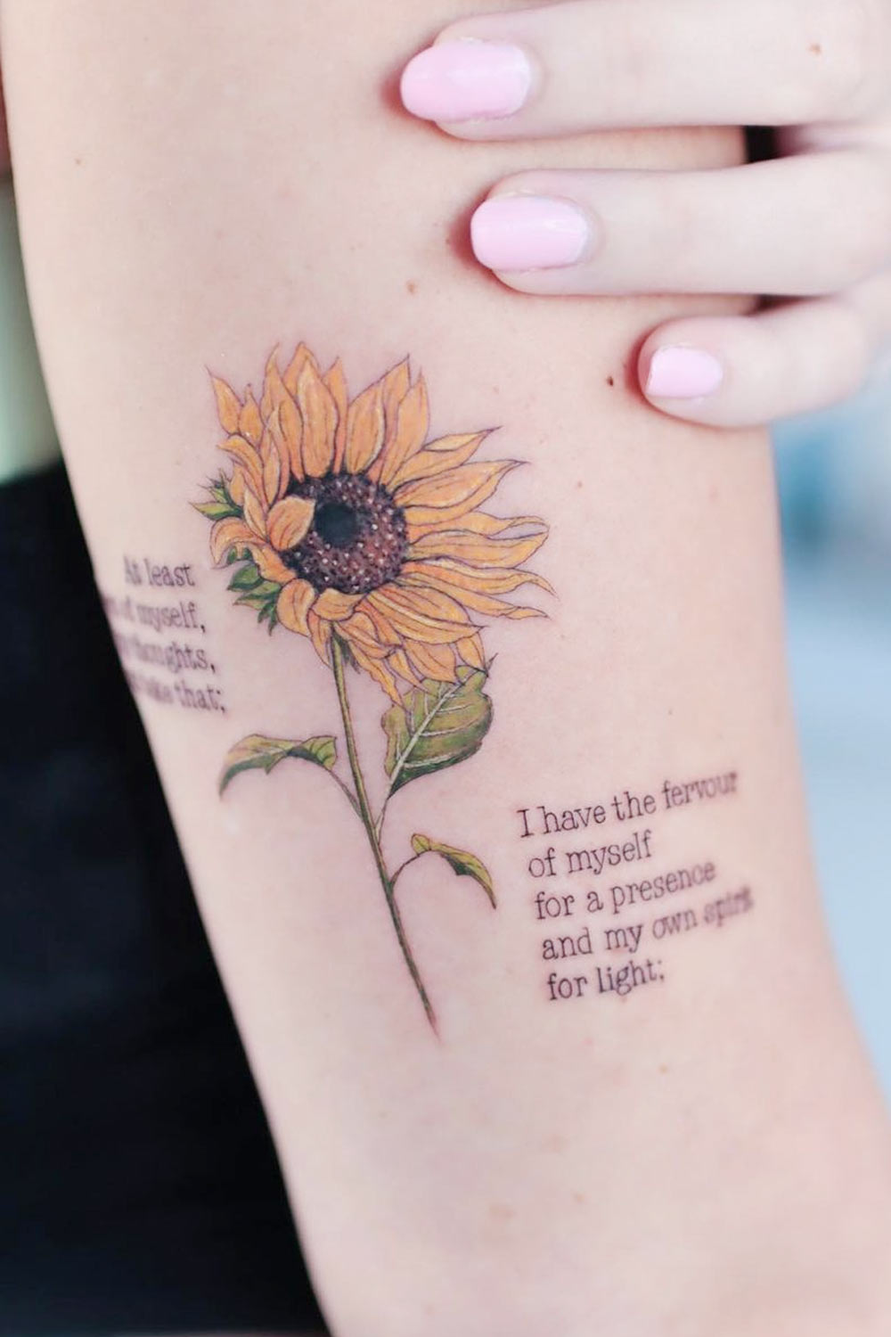 Sunflower Tattoo Ideas To Express Your Sunny Nature - Glaminati