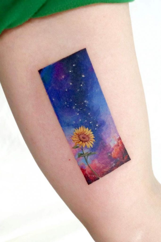 Cover Up With a Watercolor Sunflower Landscape