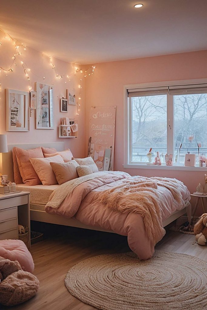 Girly Room with Lights