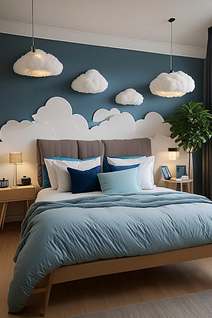 Bedroom Decoration with Handmade Sky Lamps