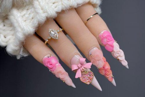 Coquette Nails Ideas that Will Hit Your Heart