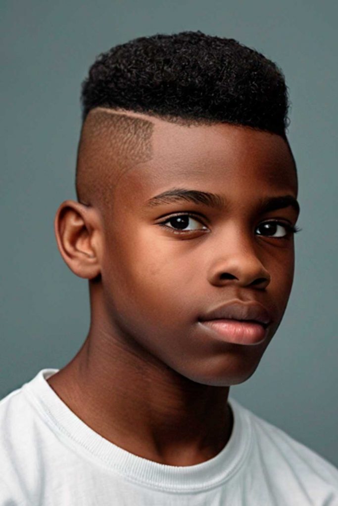 High Flat Top with Undercut #blackboyshaircuts #blackboyhaircut #afroboyhaircut