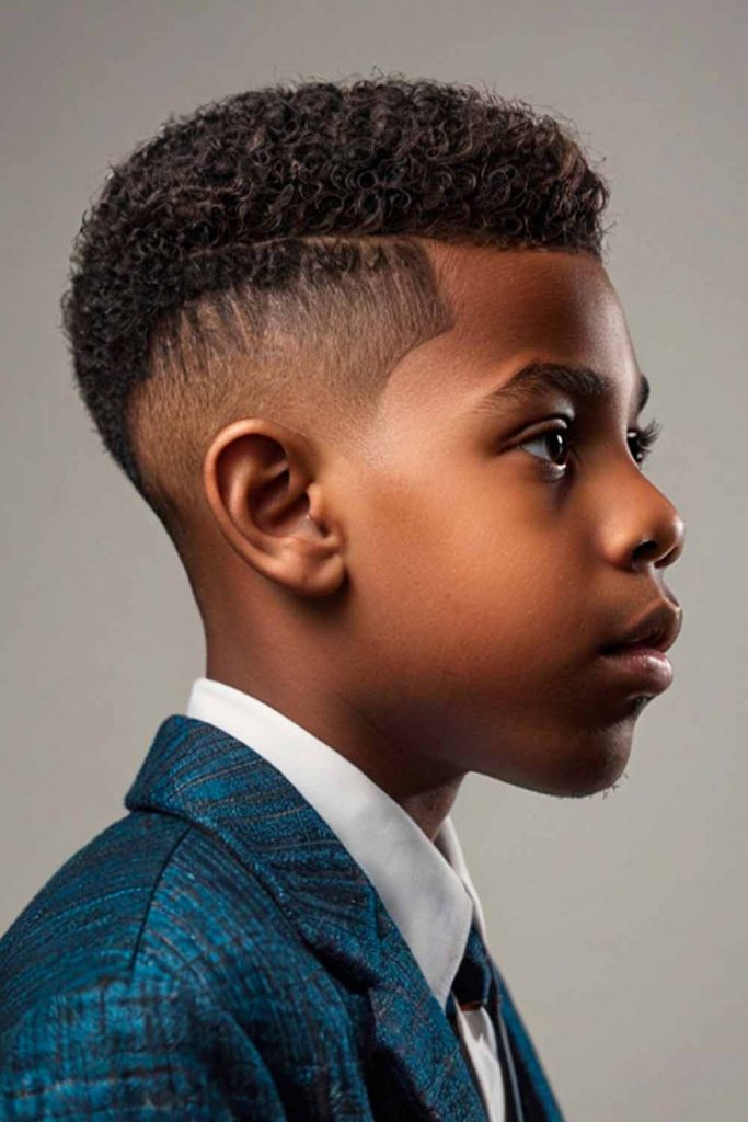 Lined Up Taper Fade Black Boys Haircuts #blackboyshaircuts #blackboyhaircut #afroboyhaircut