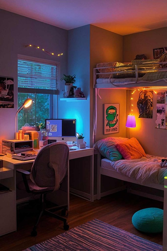 Led Lights Accents Dorm Room