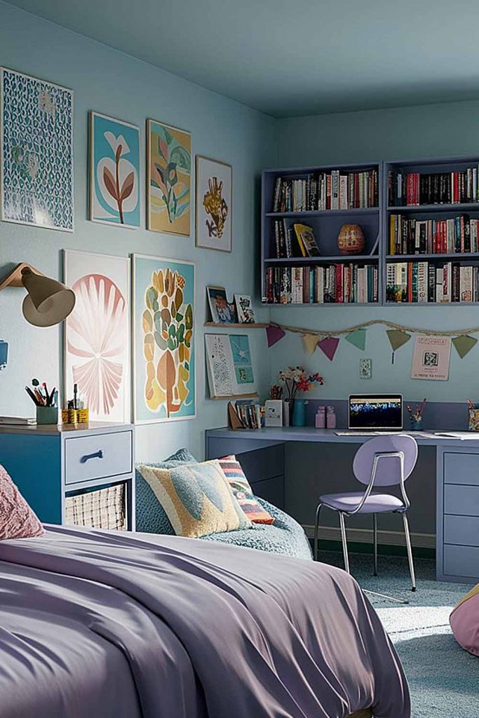 Pastel Colors Dorm Room