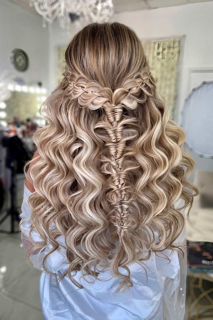 Braided Half Updo Style