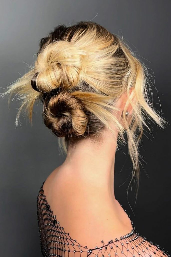 Double Textured Spikey Bun