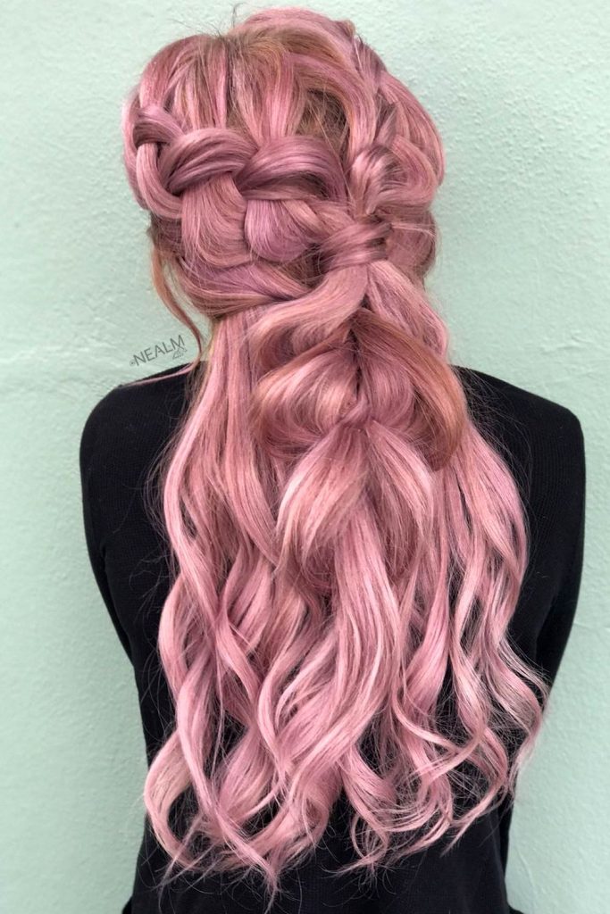 Dutch Braided Half Updo