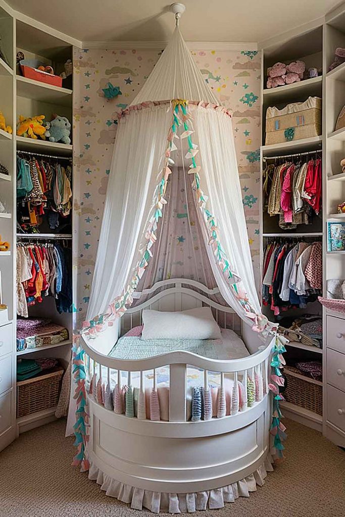 Small Nursery Room with Comfortable Organizers