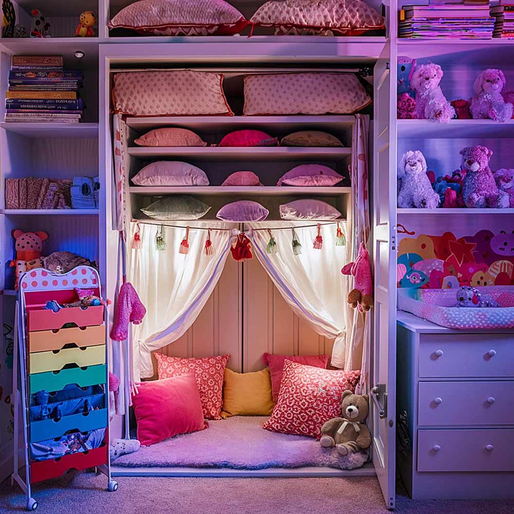 Small Hidden Place in a Closet for Baby