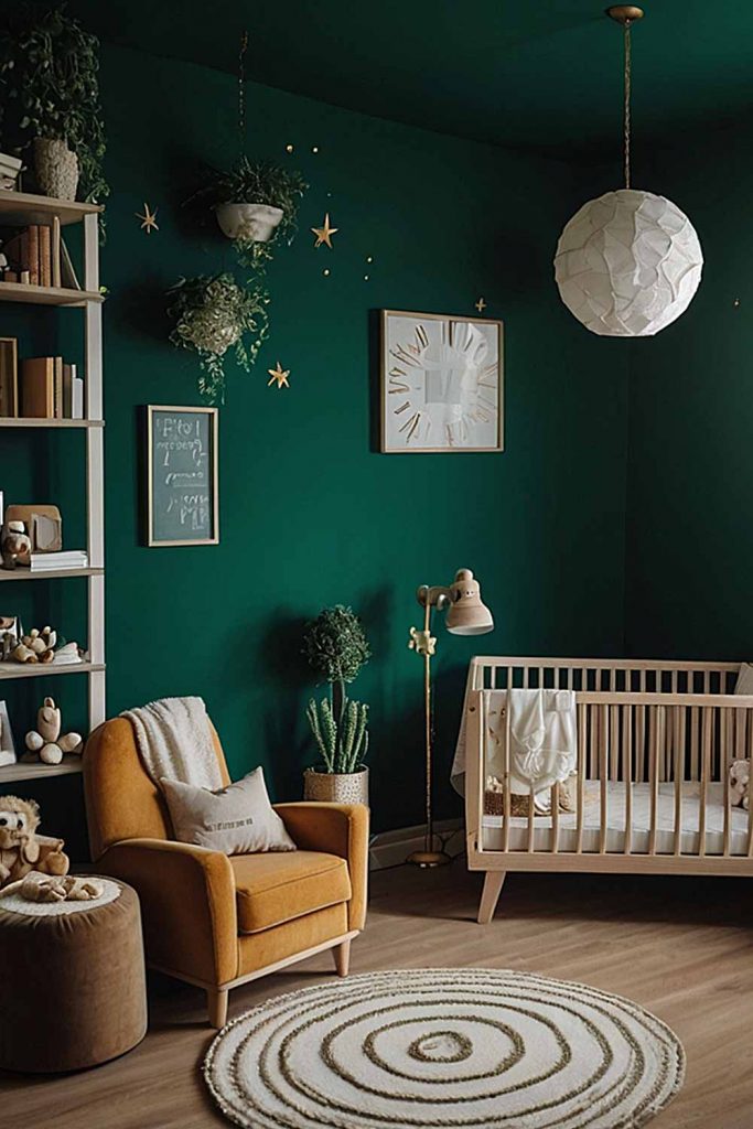 Emerald Colored Nursery Design