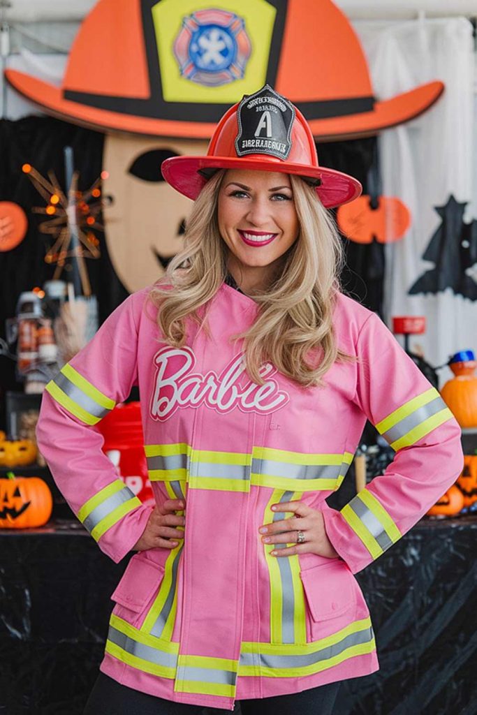 Barbie-Firefighter Halloween Costume